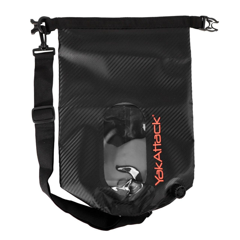 Load image into Gallery viewer, YakAttack 5L HD Roll-Top Drybag with Air Valve, Black Carbon