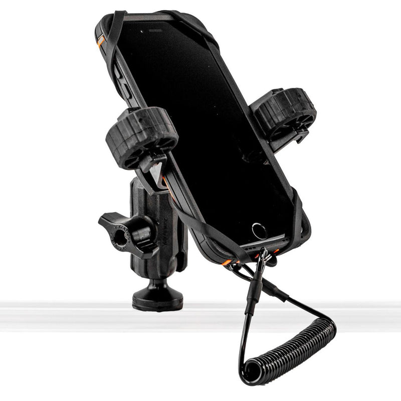 Load image into Gallery viewer, YakAttack RotoGrip Phone Holder with 1" Screwball Track Mount