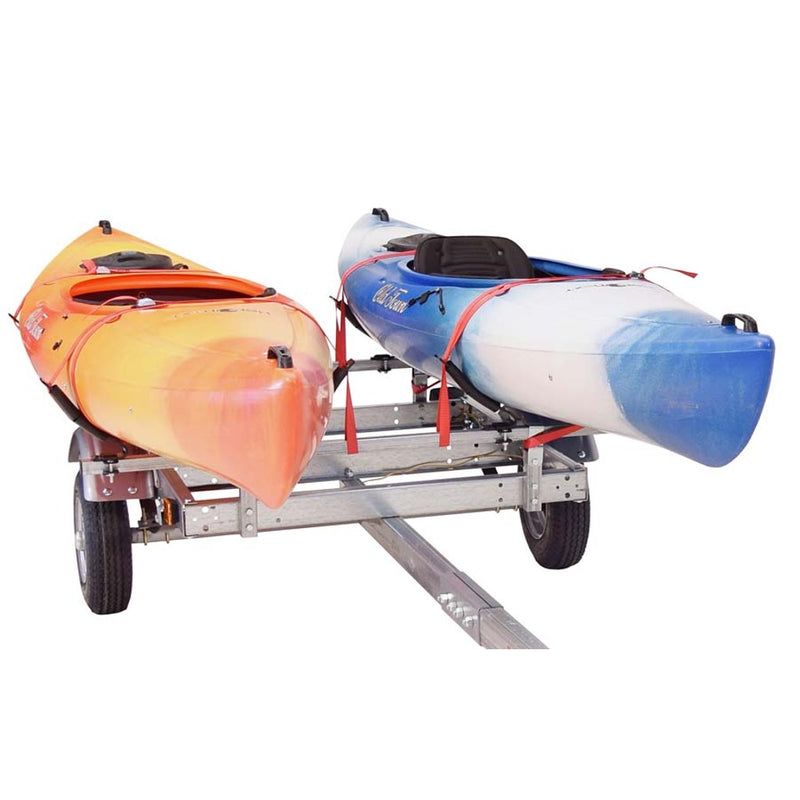 Load image into Gallery viewer, Malone EcoLight™ 2 Kayak Trailer Package (2 V-Racks)