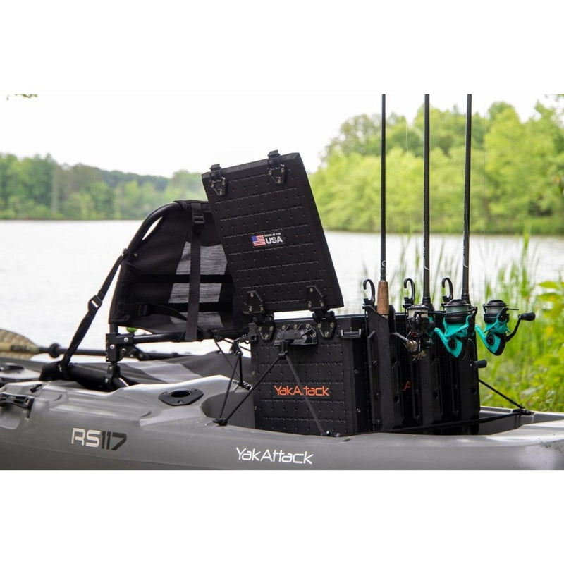 Load image into Gallery viewer, YakAttack BlackPak Pro Kayak Fishing Crate - 13" x 13"