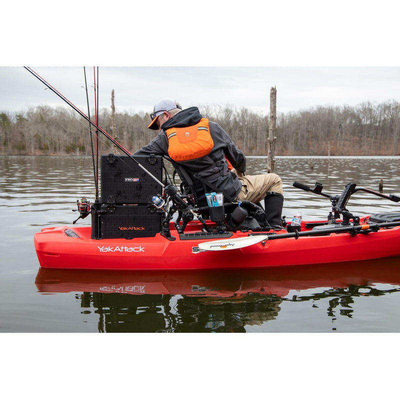 Load image into Gallery viewer, YakAttack BlackPak Pro Kayak Fishing Crate - 13" x 16"