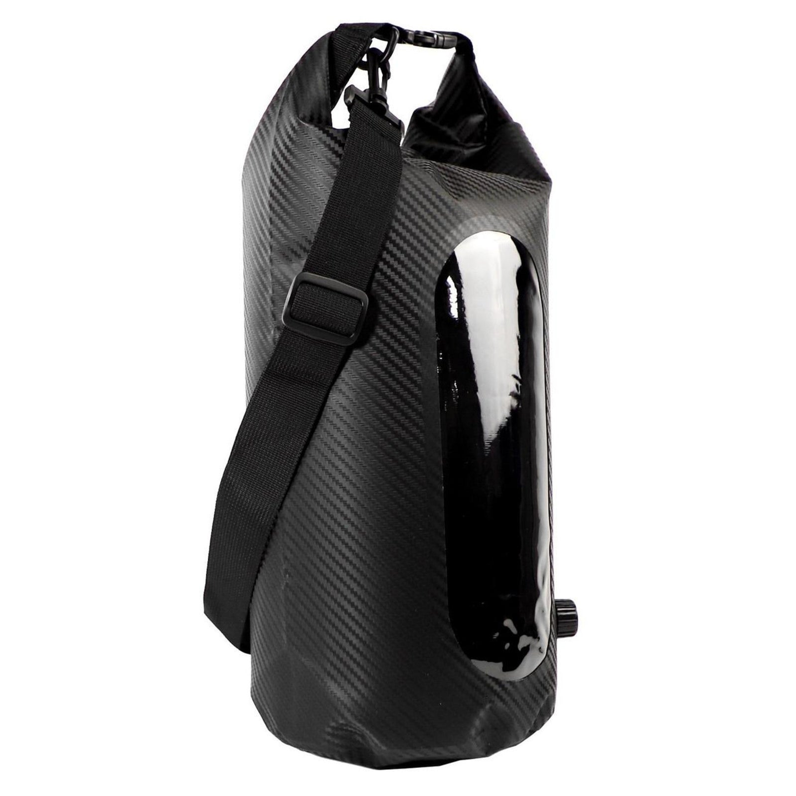 YakAttack 10L HD Roll-Top Drybag with Air Valve, Black Carbon