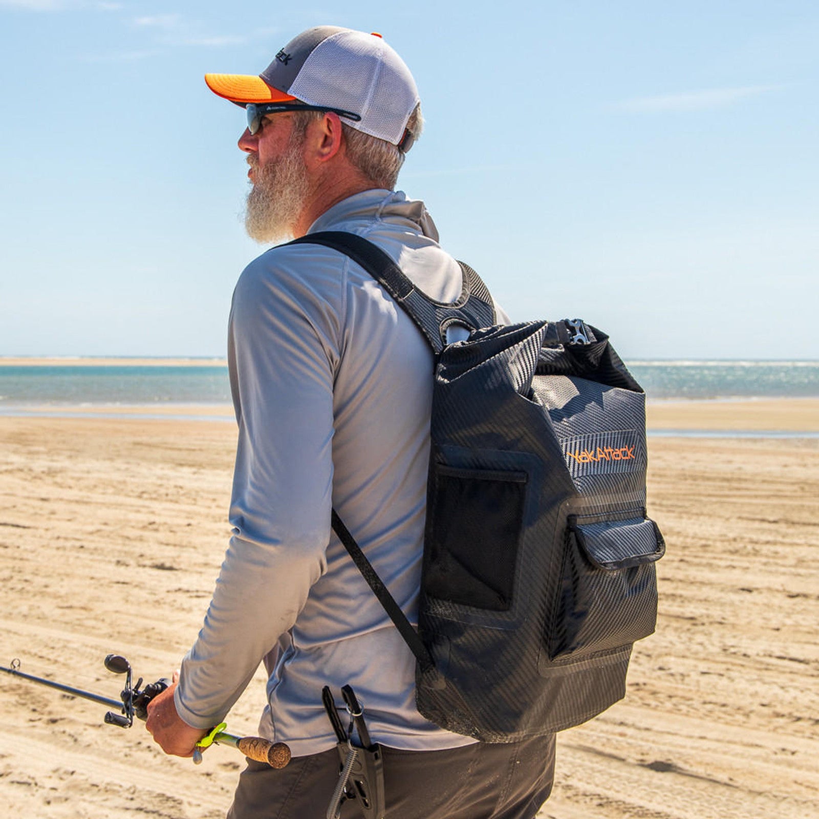 YakAttack 20L Roll-Top Drybag Backpack - Black Carbon