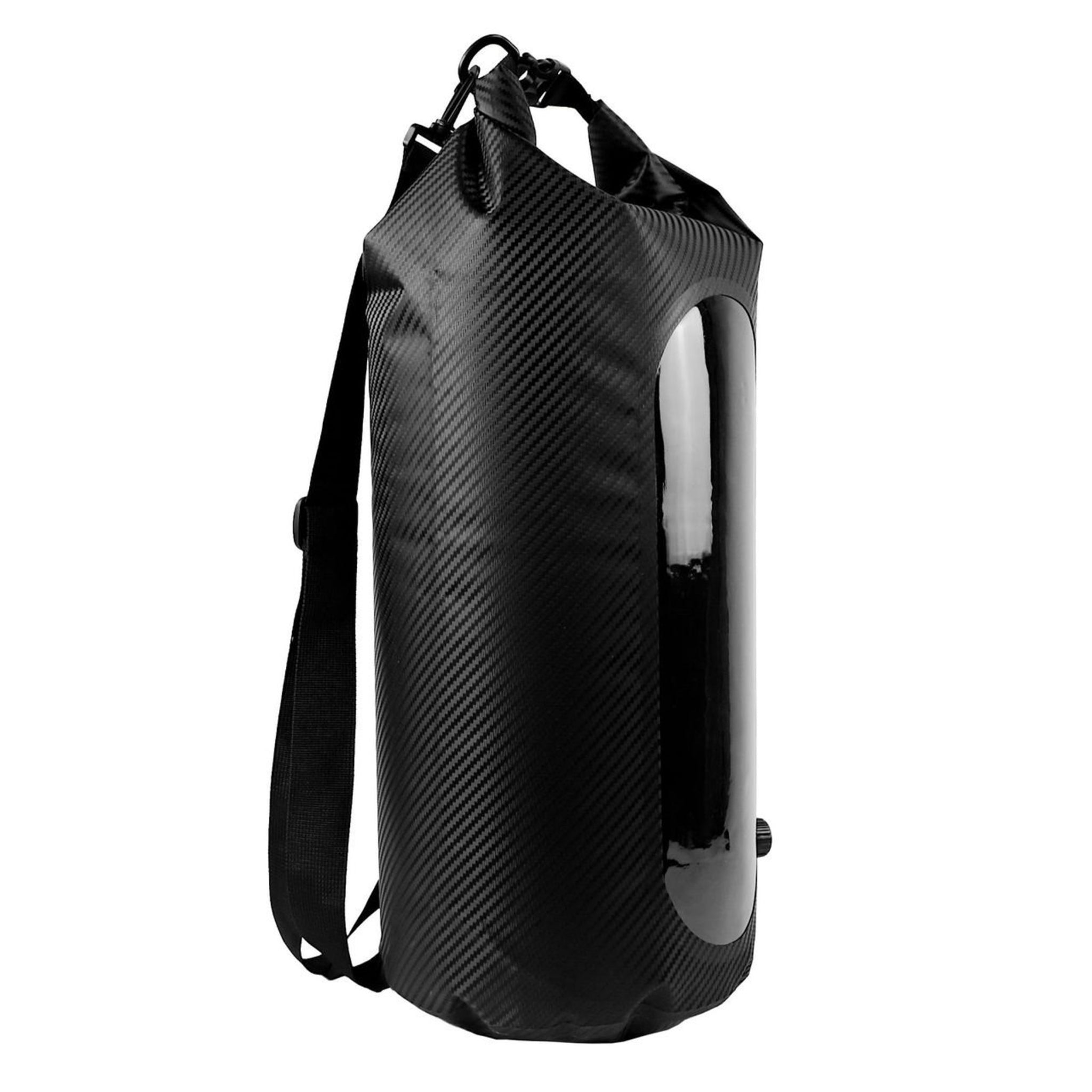 YakAttack 20L HD Roll-Top Drybag with Air Valve, Black Carbon