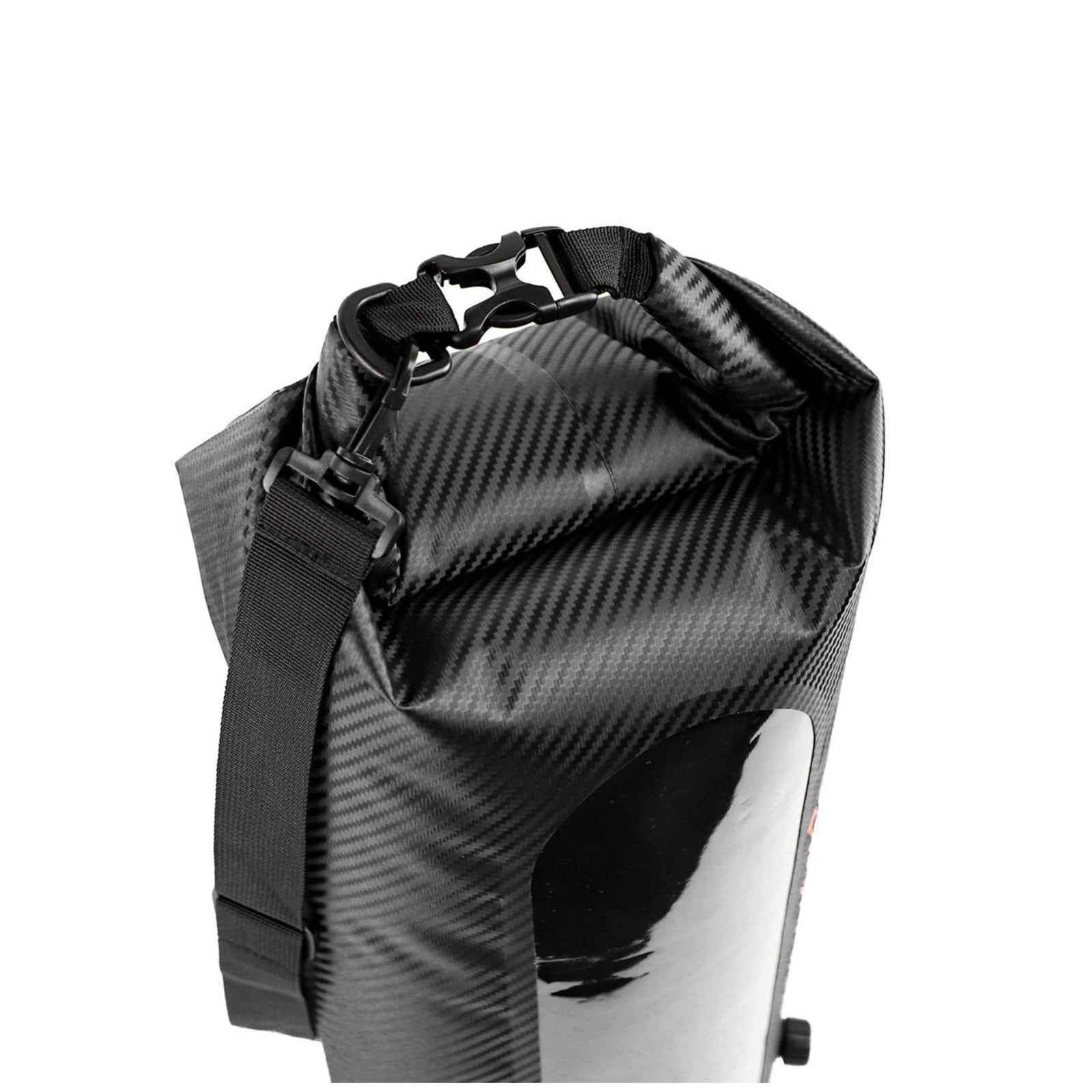 YakAttack 20L HD Roll-Top Drybag with Air Valve, Black Carbon