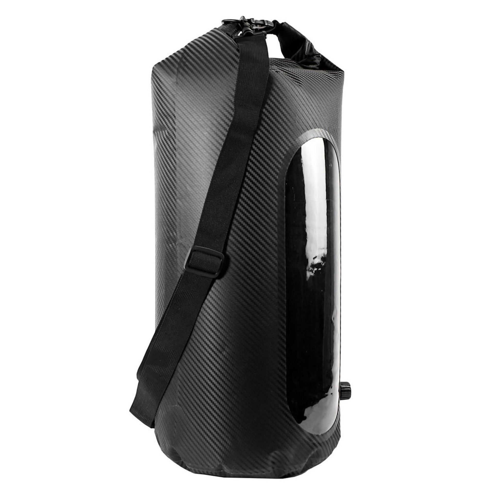 YakAttack 30L HD Roll-Top Drybag with Air Valve, Black Carbon