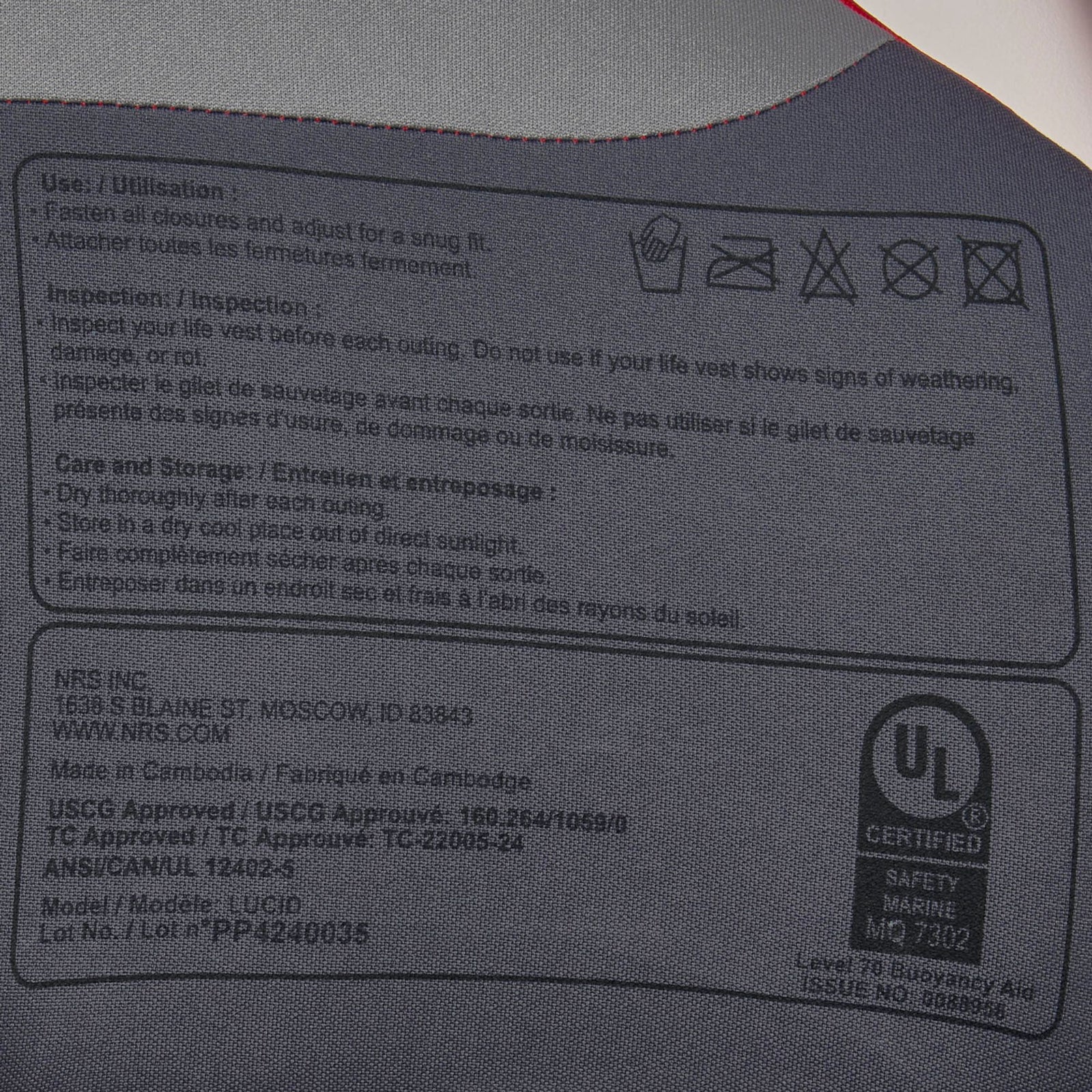 NRS Lucid PFD