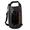 YakAttack 5L HD Roll-Top Drybag with Air Valve, Black Carbon
