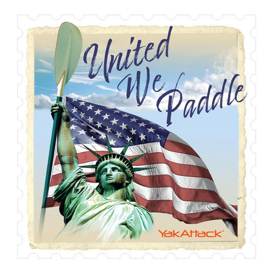 United We Paddle Decal, 3"