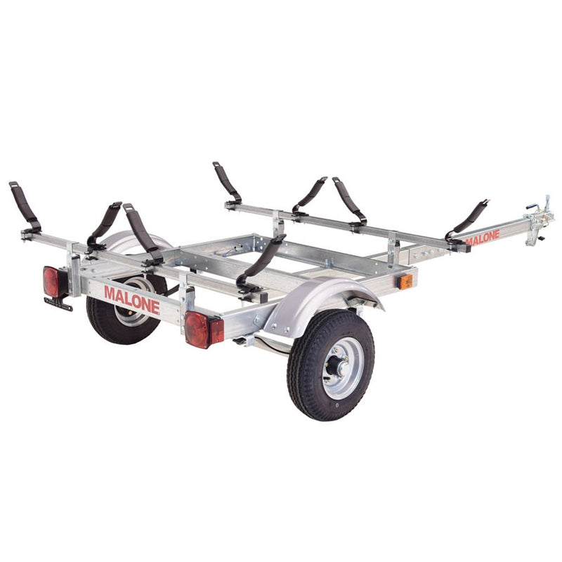 Load image into Gallery viewer, Malone EcoLight™ 2 Kayak Trailer Package (2 V-Racks)
