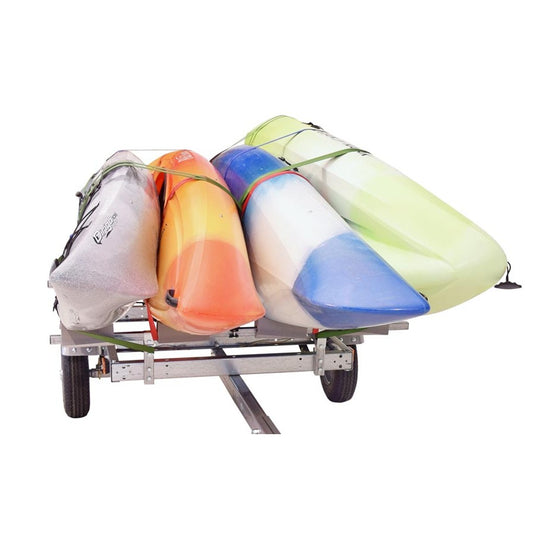 Malone EcoLight™ 4 Kayak Trailer Package (1 Stacker & 4 Sets Foam Blocks)