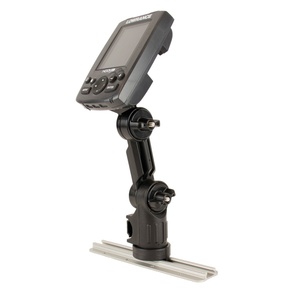 YakAttack Lowrance® Fish Finder Mount with Track Mounted LockNLoad™ Mounting System (4436075348032)
