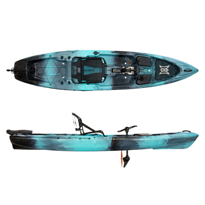 Perception Pescador Pilot 12 | Stable Fishing Kayak | Pedal Drive Kayak
