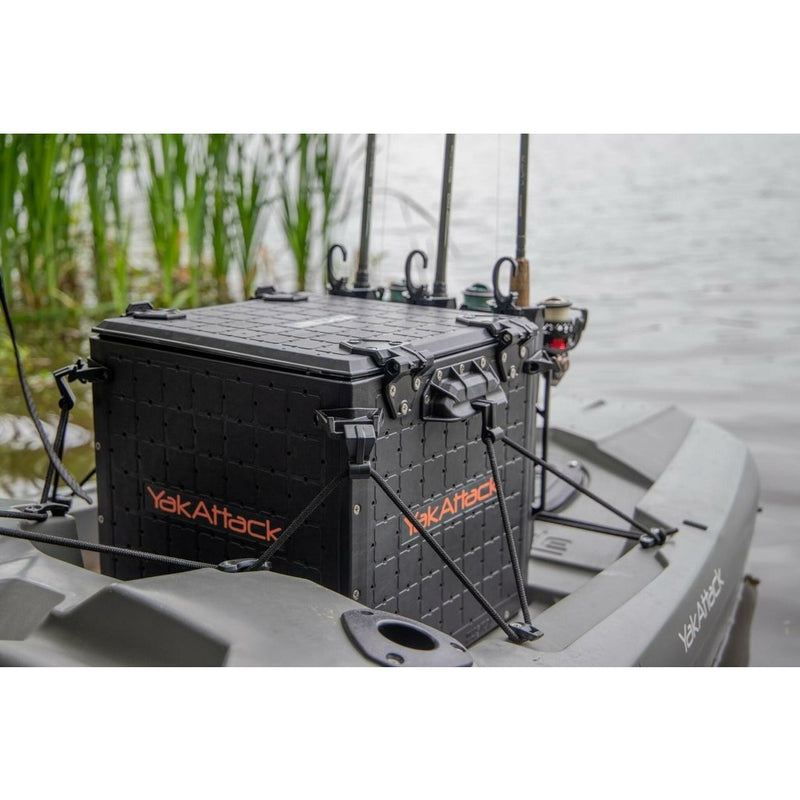 YakAttack BlackPak Pro Kayak Fishing Crate - 13 x 13 Olive Green