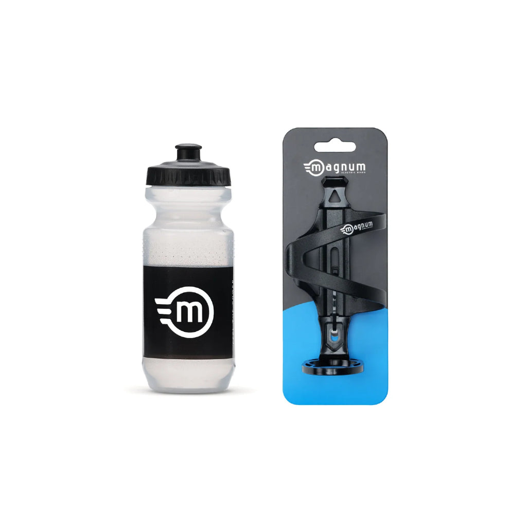 Magnum Water Bottle + Bottle Cage Bundle